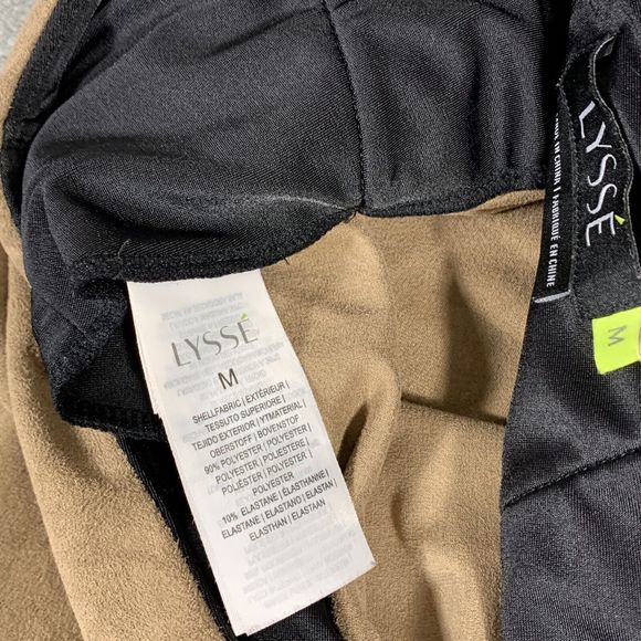 Lysse High Waisted Faux Suede Tan/brown Legging Casual Pants Size Medium - Picture 10 of 11